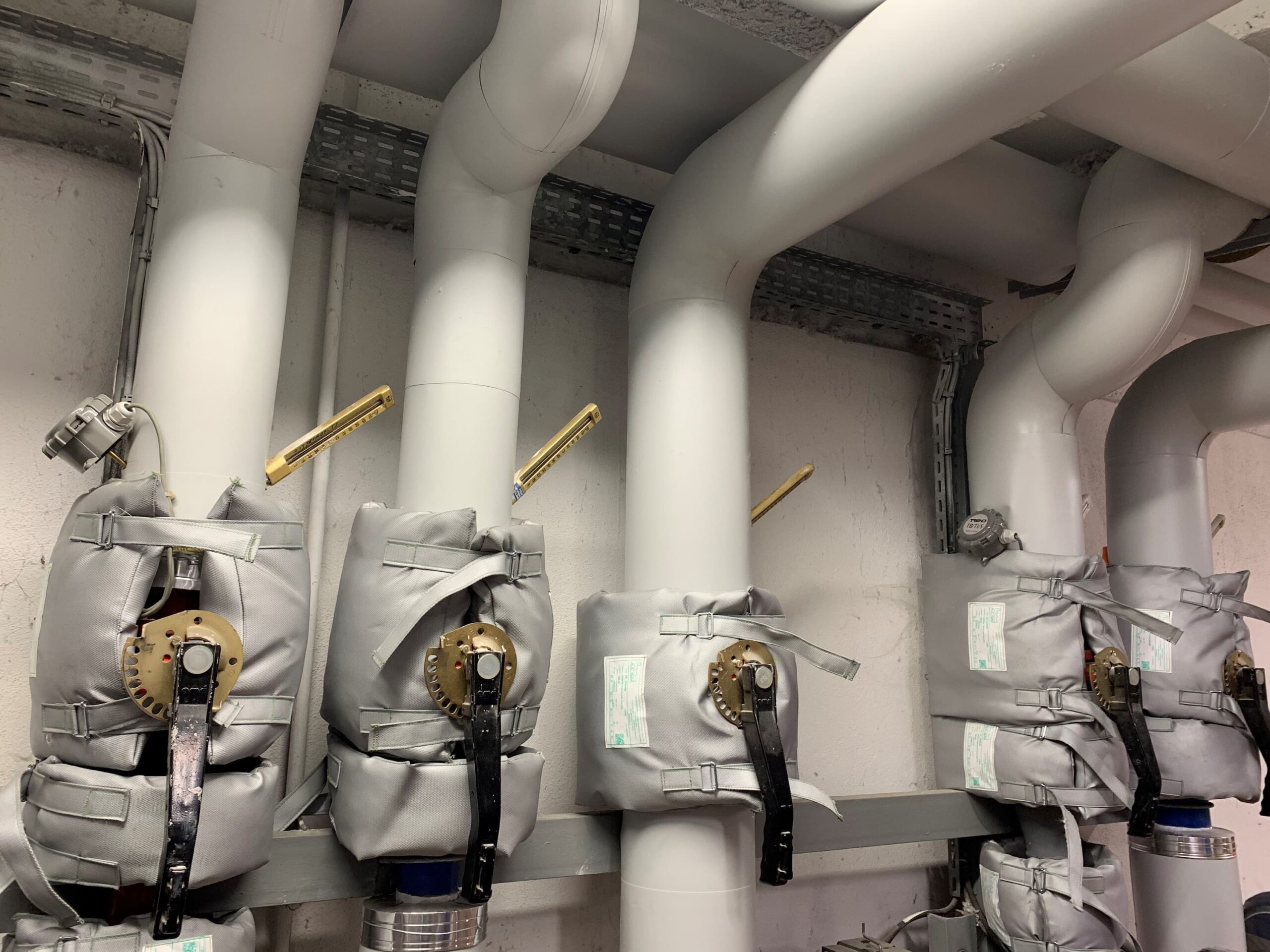 Photo d'un système calorifuge